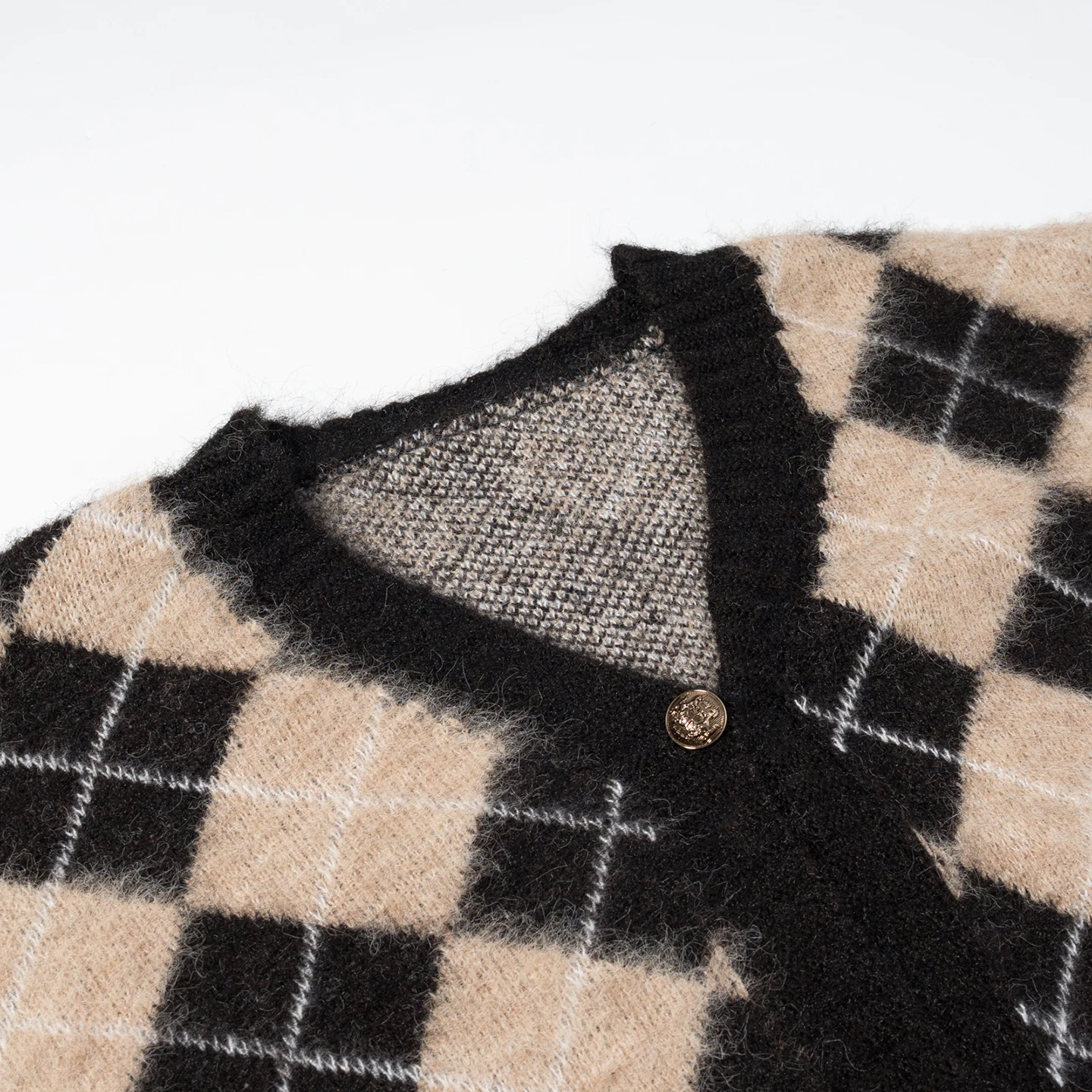 JNLEAOG Herbst Neue frauen Faion Gestrickte Jaet runde Ne Vielseitiges Design High-End-Gefühl Lange Sve Polyester Faser