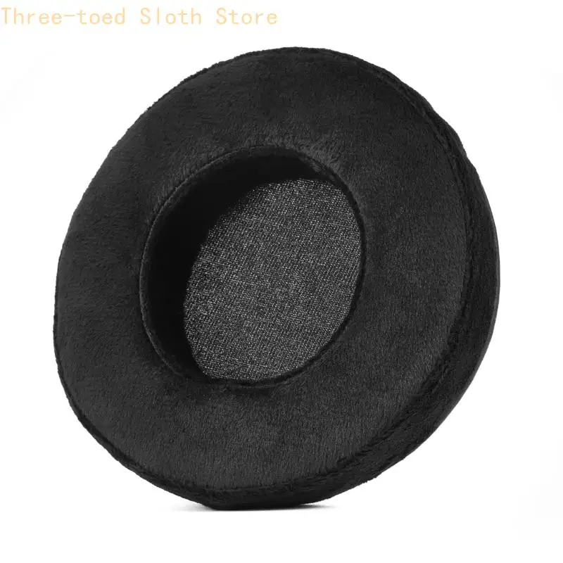 105 mm Kopfhörer-Ohrpolster für Technologies SR850 SR950, Ersatz-Ohrpolster aus schwarzem Velours für Heimmusik, Gaming und E74A – Detail 3