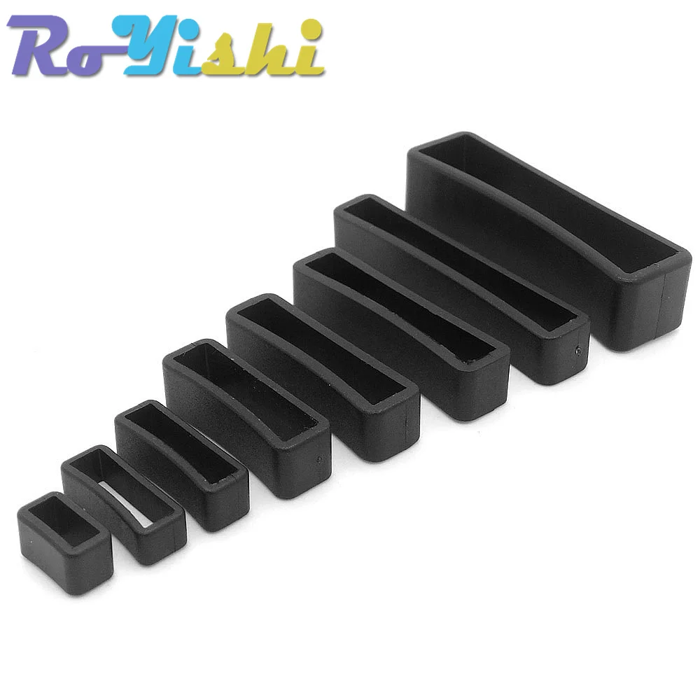 10 Pcs/Pack Plastic Belt Loop Keeper Square Loop Buckles Belt Harness Backpack Straps