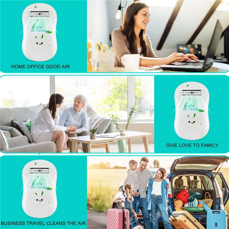 Purificateur d'air ioniseur AA81 pour la maison, générateur d'ions négatifs, élimine le formaldéhyde, la fumée, la poussière, purification de l'air, désodorisation de la pièce