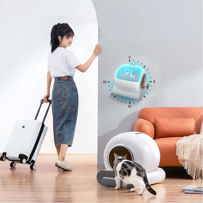 

Wholesale Cat Autoclean Box Smart Wifi Pet Electric Cat Box Semi-automatic Quick Self Cleaning Cat Box