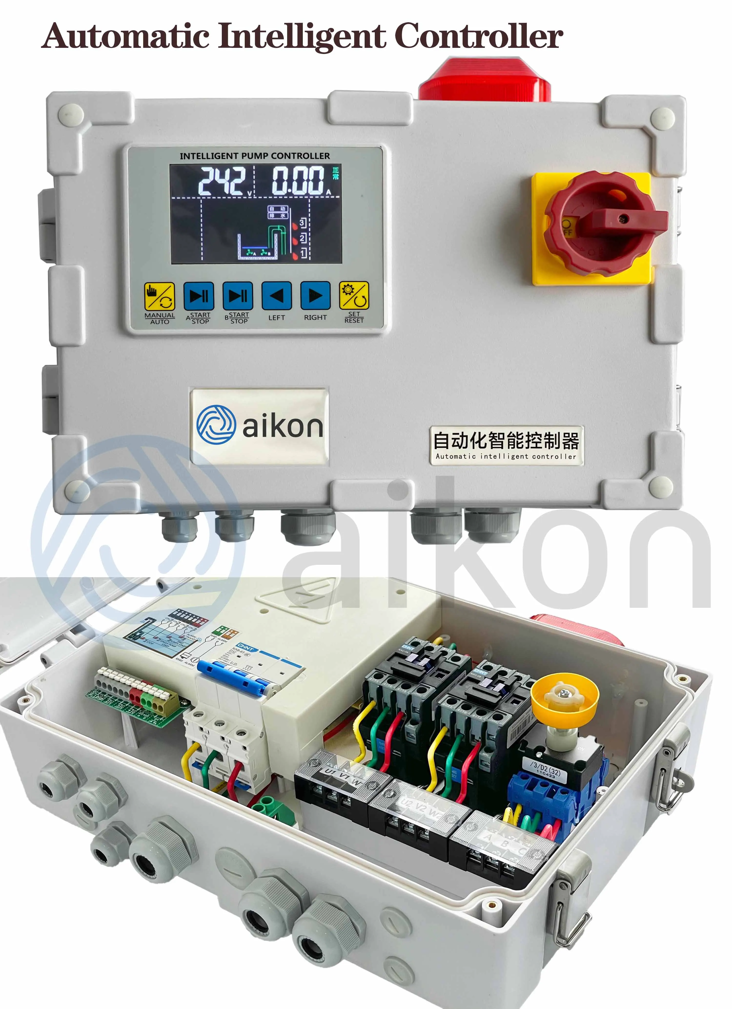 Easy Operation Intelligent Multipump Pump Controller Submersible Sewage Pump Control Panel
