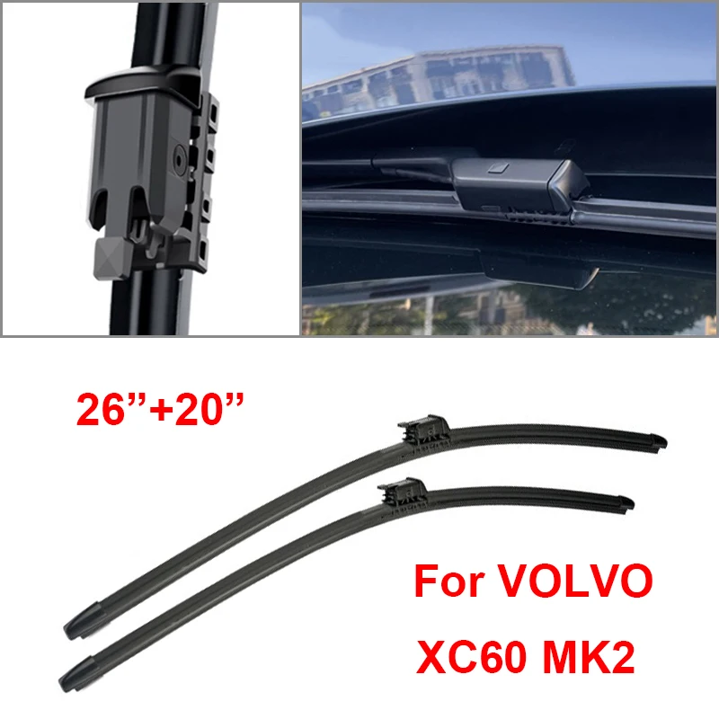 TONLINKER Car Wiper Blades For VOLVO XC60 MK2 2018 2019 2020 2021 2022 D4 D5 B5 T5 T6 T8 Car Accessories Front Windscreen Wiper