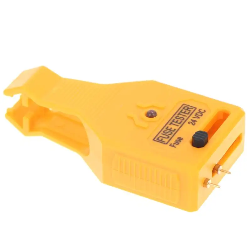 24V DC Auto Fuse Tester 1Pcs with LED Working Indicator Non Slip Grip Lightweight Tool for Car Repair Use