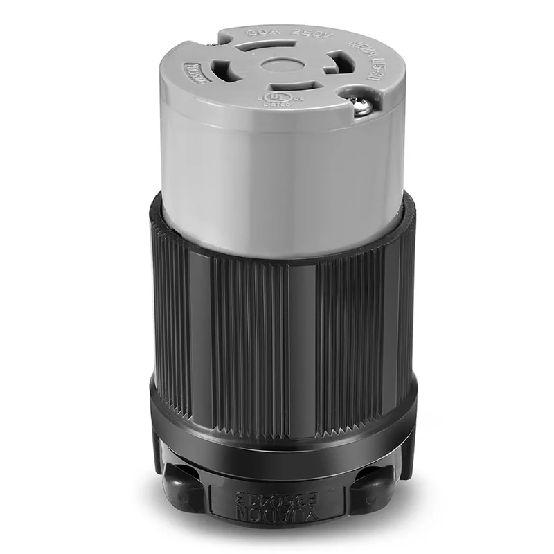 CQMF-NEMA L15-30P/30C 30Amp AC 250V Male/Female Connector, Twist Locking Feature, 3 Pole-4 Wire Grounding For Safety