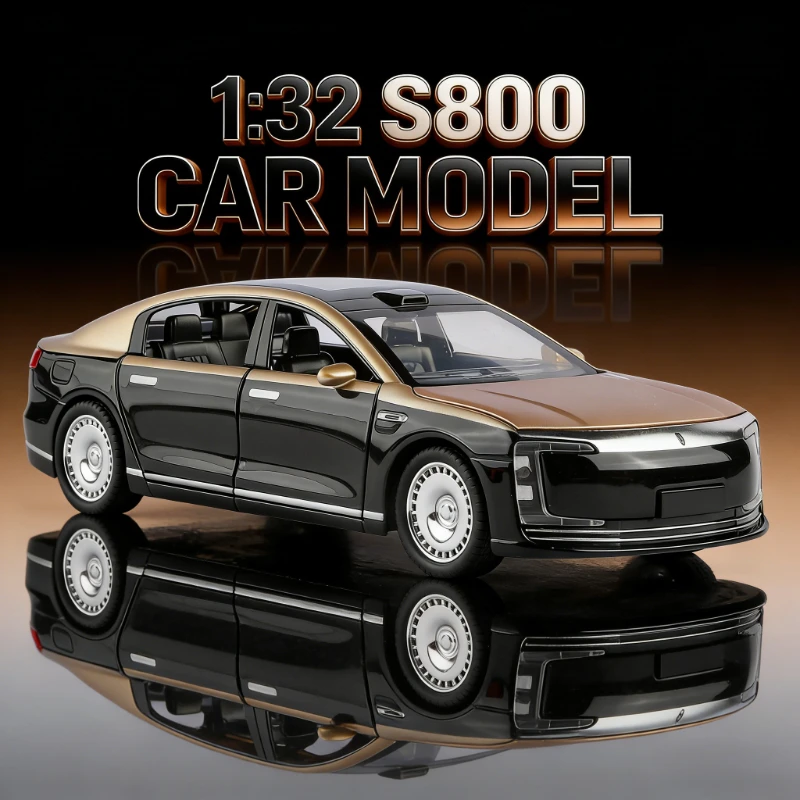 

1:32 S800 новая энергия литой под давлением сплав литья под давлением модель автомобиля украшения для дома компьютер настольное украшение моделирование автомобиля