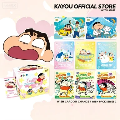 Kayou Crayon Shinchan Wish Pack Series 2 Trading Cards, Official Cute Cartoon Collectible Cards for Fans Collection Gift