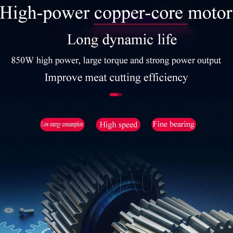 เครื่องหั่นเนื้อแบบอัตโนมัติสำหรับการค้าไส้กรอกหมูสุกแฮมเครื่องหั่นเนื้อขนาดเล็กแช่แข็ง