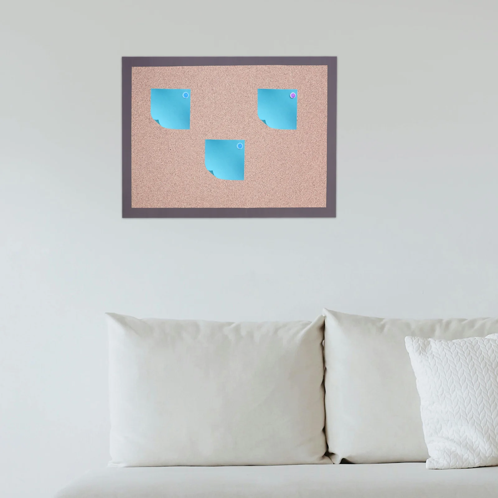 1 Set Soft Cork Notice Rectangle Bulletin For Home Office Wall Mounted Message Small Photo Display Self-Adhesive Announcement