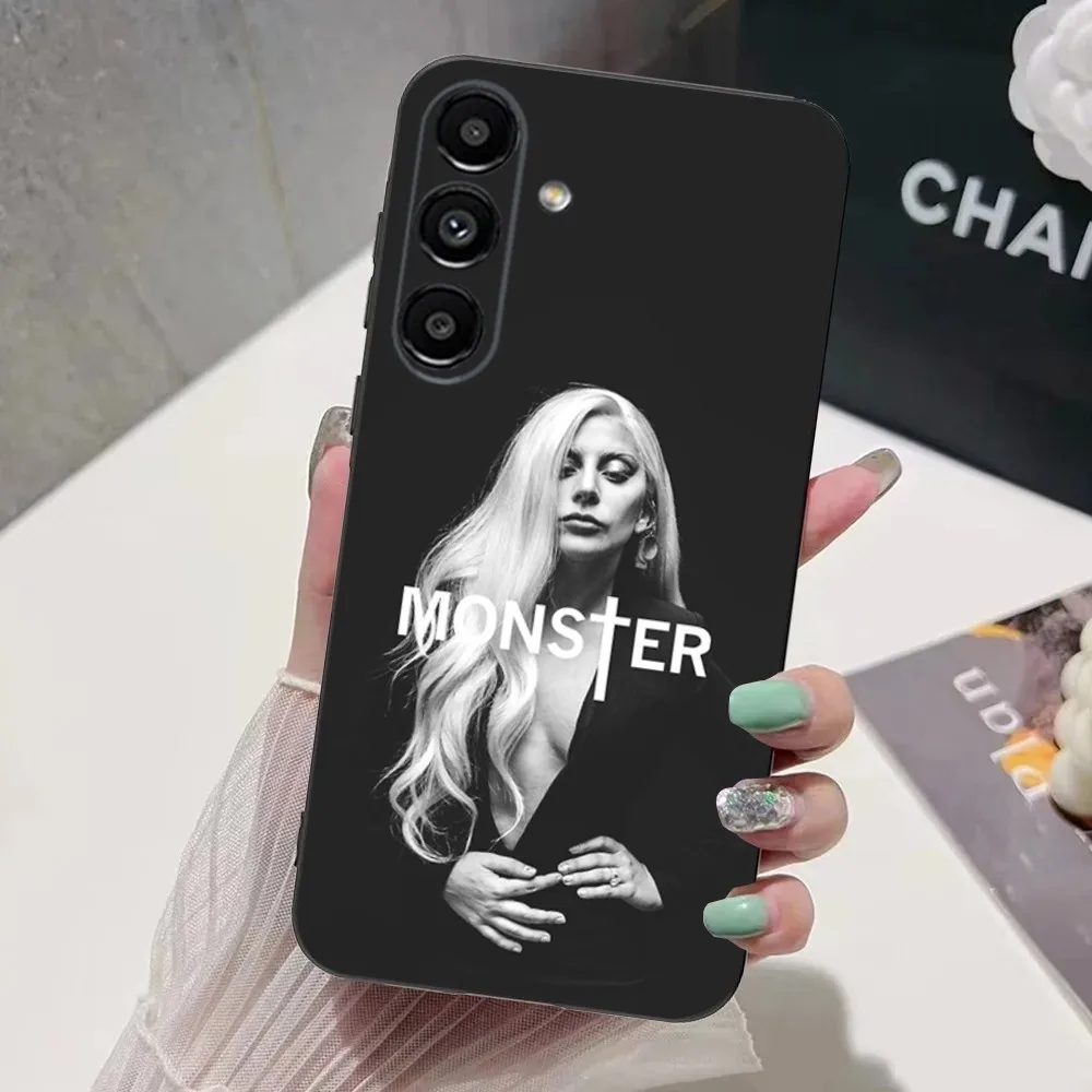 Singer L-Lady Gaga  Phone Case For Samsung S24,S21,S22,S23,S30,Ultra,S20,Plus,Fe,Lite,Note,10,9,5G Black Soft Cover