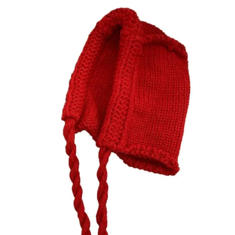 

39BD Unisex Knit Hooded Hat Soft and Warm Neck Warmer Hooded Knitted Hat for Everyday Wear & Comfort