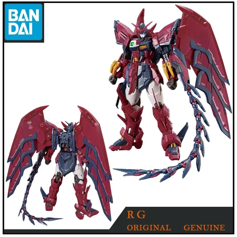 Bandai Original RG GUNDAM EPYON MOBILE SUIT GUNDAM WING OZ-13MS Anime Action Figures Toys for Boys Kids Gift Model Ornaments