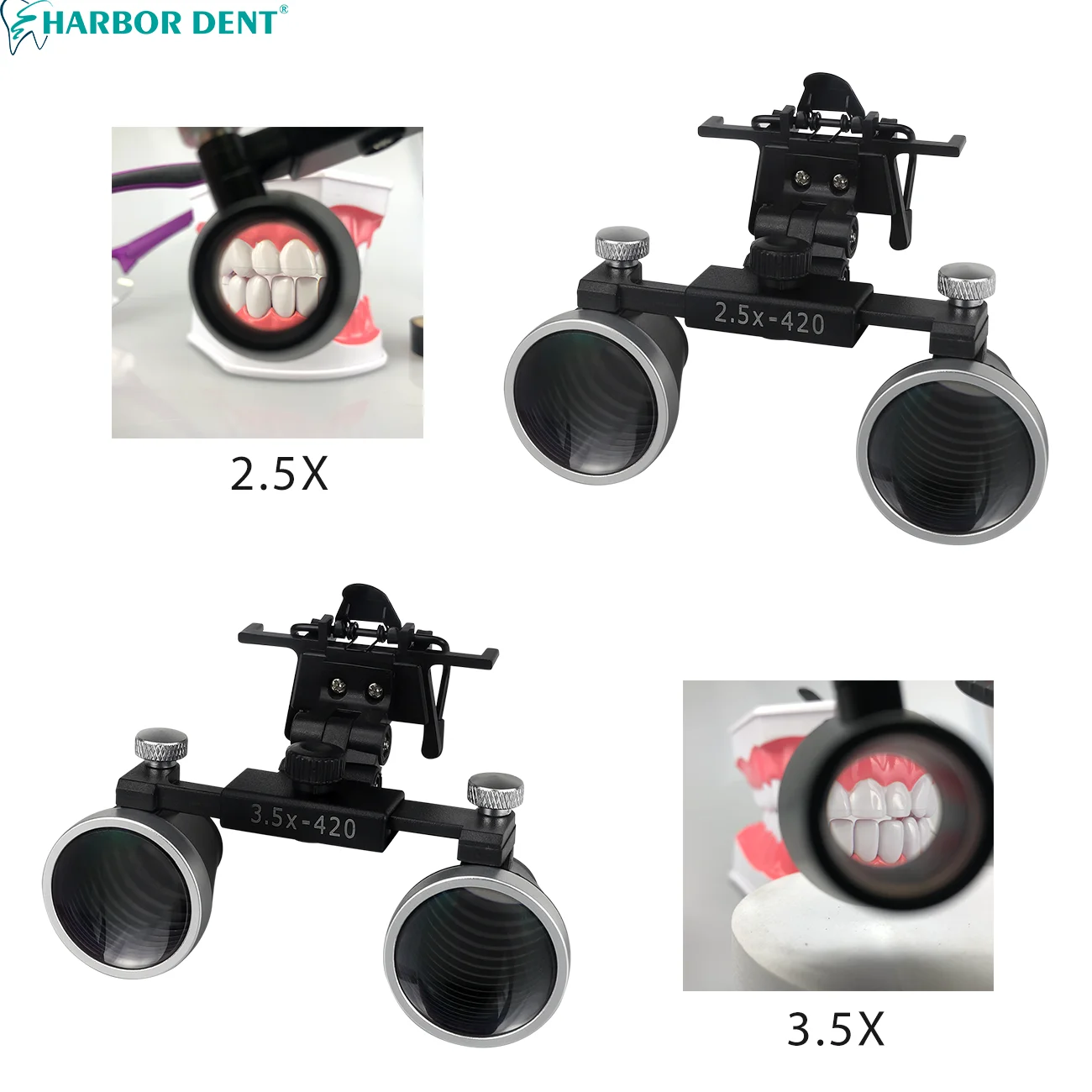 Dental Loupes 2.5X 3.5X Binoculars Magnifier with Glasses Clip For Surgery Medical Operation Dentist Magnifying Glasses