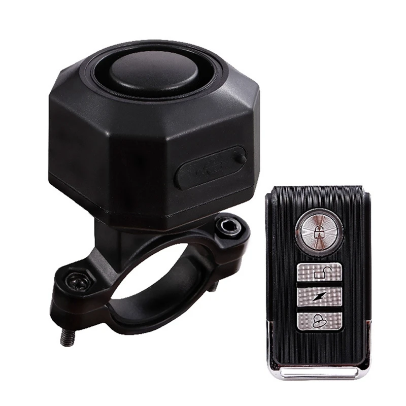 WFF Wireless Remote Control Alarm Induction Rechargeable Bike Motorcycle Anti Theft Alarm With 110Db Sound Waterproof Design