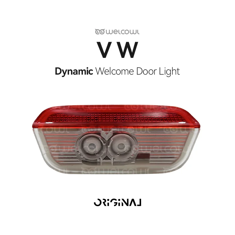 

Dual lens dynamic Welcome Door Lights For vw Teramont PHIDEON Passat Magotan Golf Car Accessories Projection led Lamp variation