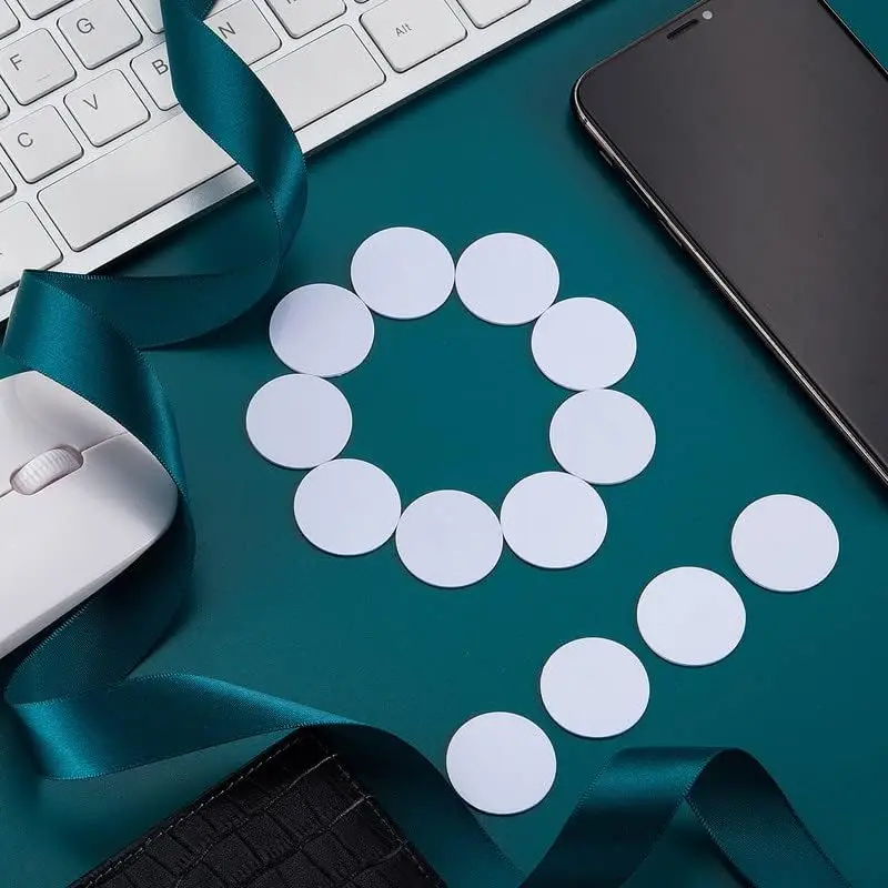 1Pcs/10Pcs EM4305 T5577 Proximity 125Khz Rfid Copy Card Herschrijfbare Writable Rewrite Em Id 28Mm diameter Ronde Coin Pvc Disc Tag