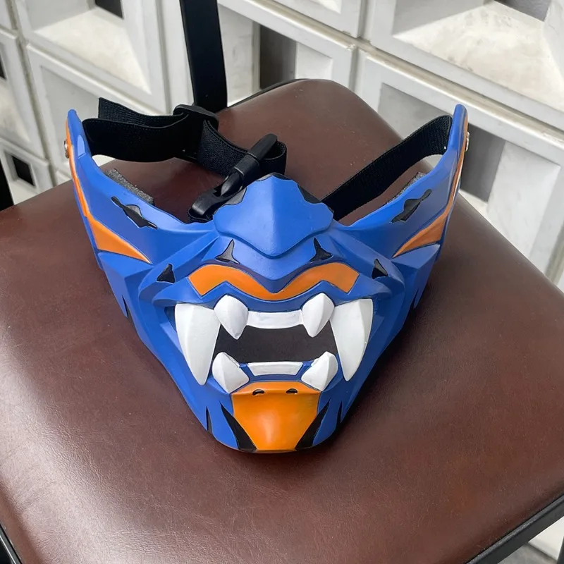 

Shooting Game Character Yoru Mask Cosplay Props Half-face Mask for Women Men Halloween Anime Carnival Party Roleplay Accessories