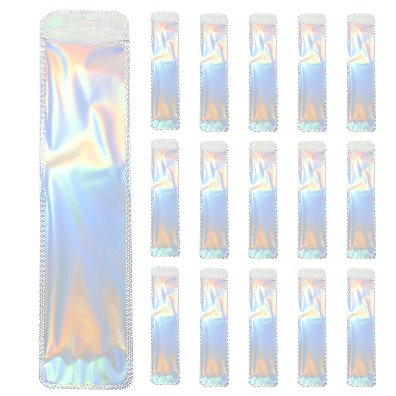 

50 Pcs Pencil Case Jewelry Storage Bags Packaging Pouch Resealable Holder Small Jewellery