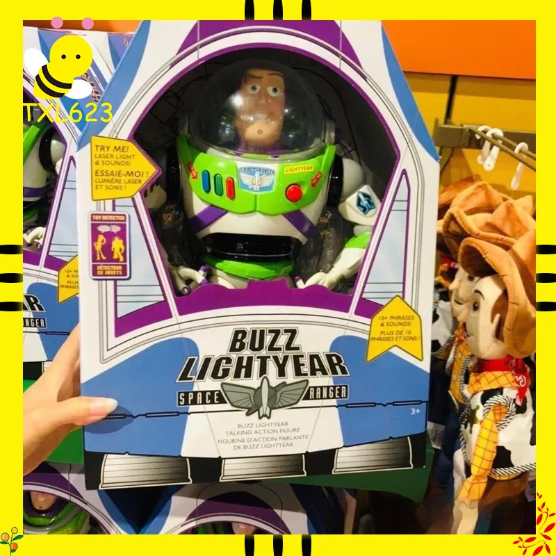 

Pixar Toy Story 4 Buzz Lightyear 33cm Talking Action Figure with Cloth Body Limited Collection Model Doll for Toys Gift