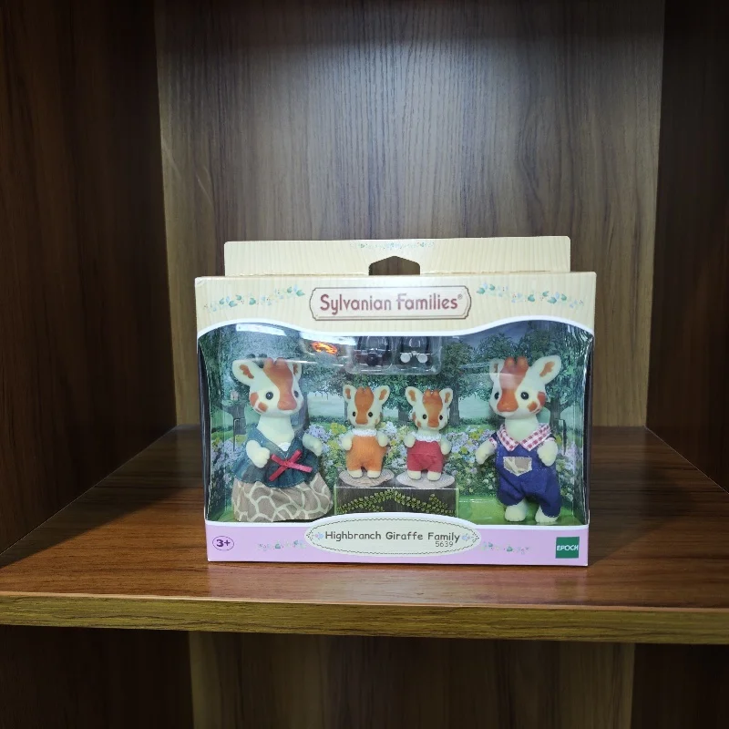 Sylvanian Families Accessoires Calico Critters Meisjes Kinderspeelgoed Miniatuur Anime Pop Kinderspeelgoed High Branch Giraffe Familie
