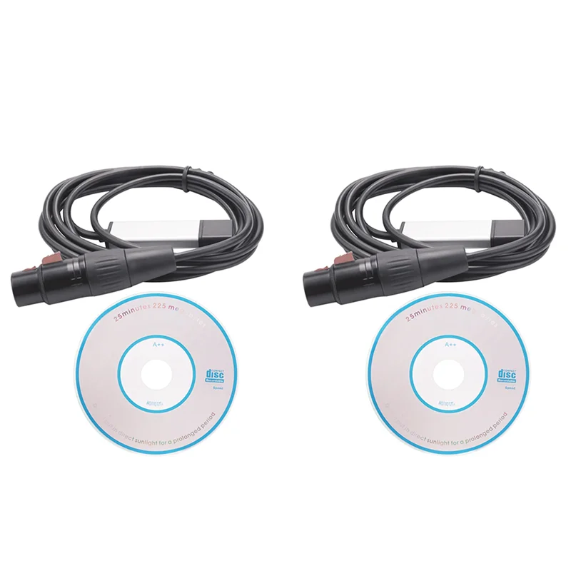 

AP-2X DMX512 USB-адаптер интерфейса DMX Контроллер светодиодного сценического освещения, адаптер интерфейса USB-DMX, контроллер DMX