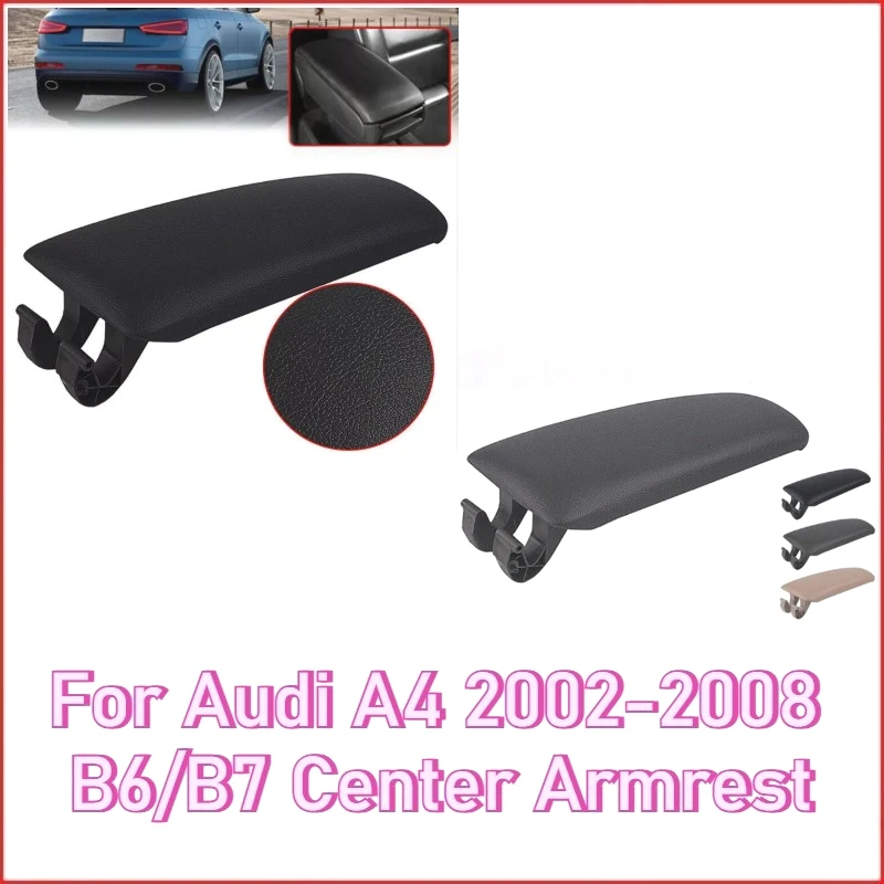 For Audi A4 2002-2008 B6/B7 Center Armrest Cover Storage Box Lid Replacement Parts OEM Quality Durable Plastic Car Accessories