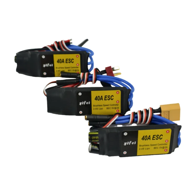 

Yifei Electric Control 2212 Бесщеточный двигатель Электрический мотор управления 40A Электронный сервотестер регулятора Unidirectiona