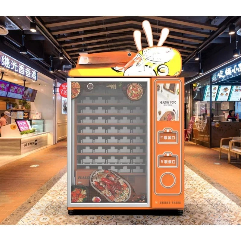 FL Customized 2026 New Large Size Auto Vending Machine Fast Food Vending Machine Fast Food Box Lunch Vending Machine