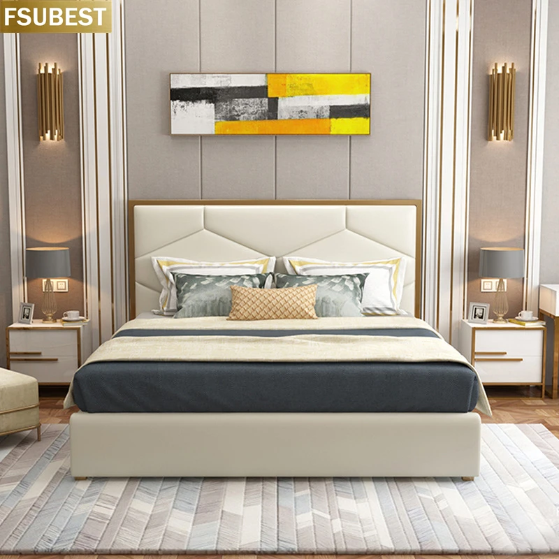 Twin Size Upholstery Luxury Bed Frame Lit Cama Yatak Letto Letti Bedden Bedroom Furniture Base De Casal Matrimoniale King Madera