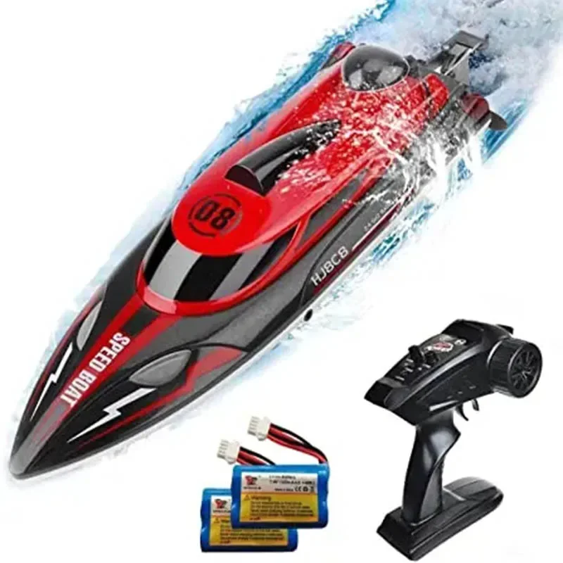 HJ808 RC Boat 2.4Ghz 25km/h High-Speed Remote Control Racing Ship Water Speed Boat Children Model Toy