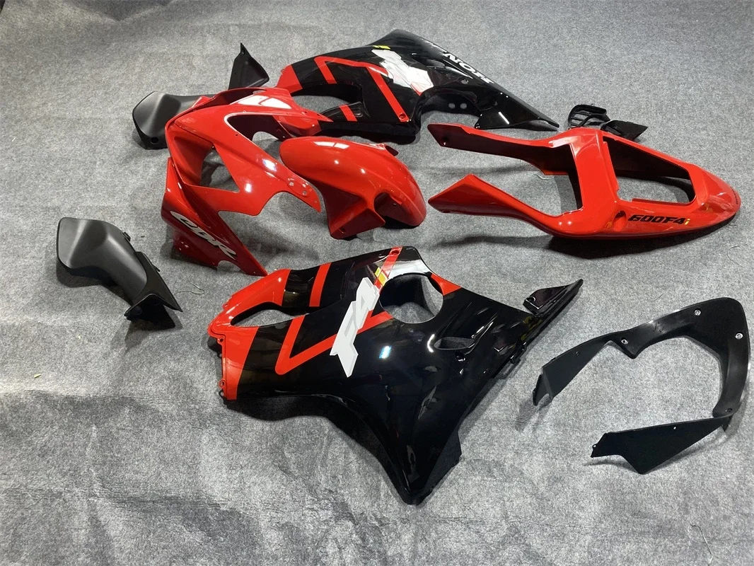 for CBR F4i 2001 - 2003 Motorcycle Fairing CBR600F4i 01 Black Red Fairings CBR 600 2002 Plastic Fairings Black red