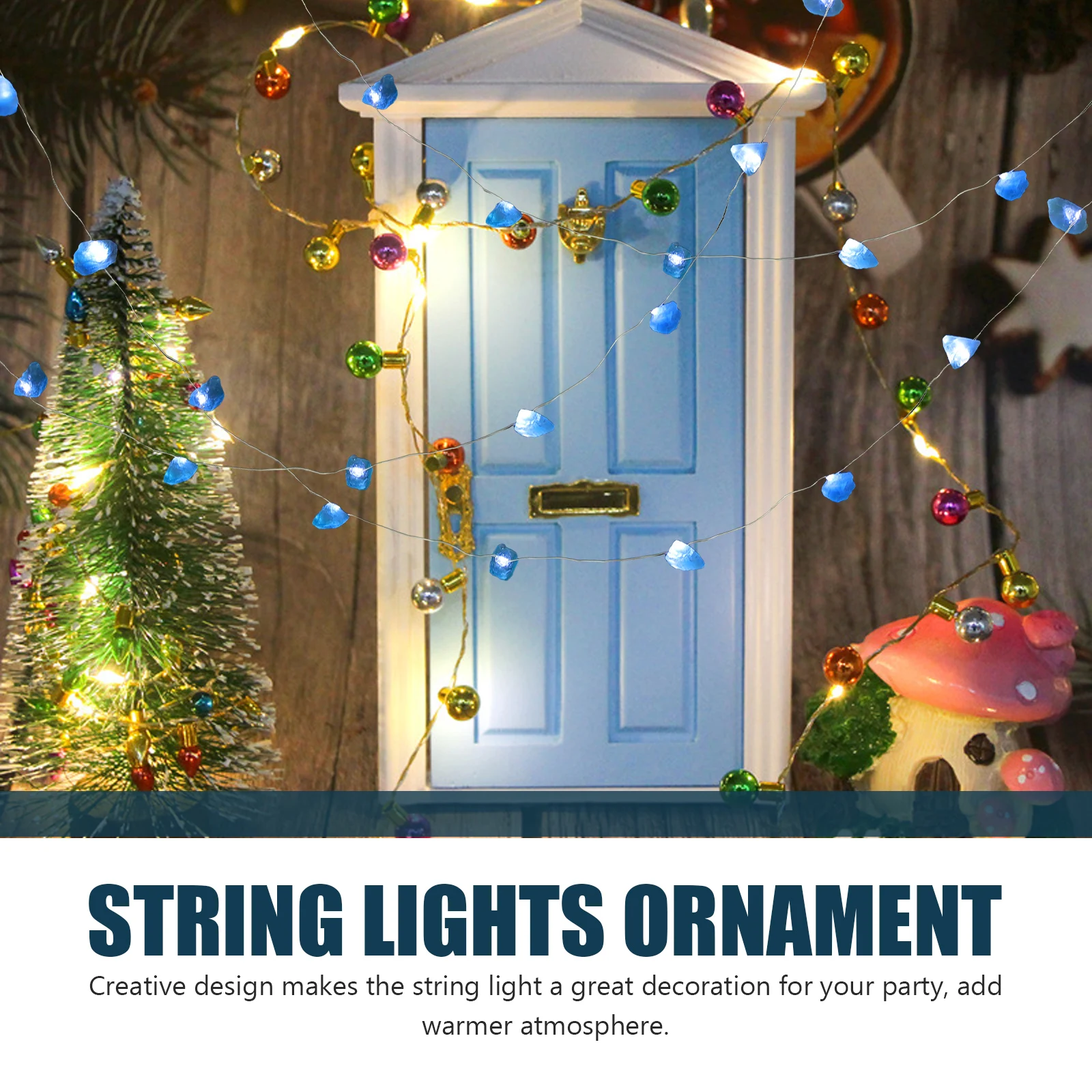

Fluorescent Stone Crystal Lamp String Decoration Indoor Copper Wire Festoon Lights
