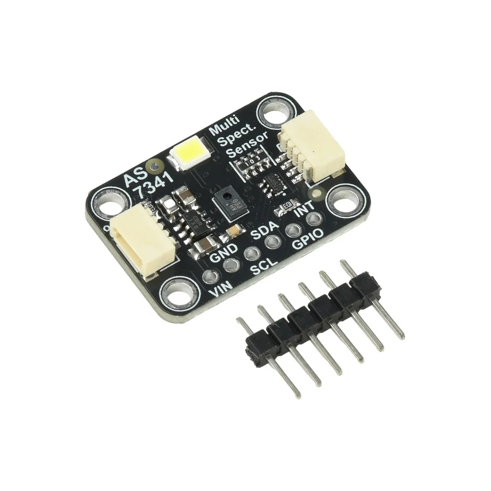 AS7341 11 Channel Spectral Sensor Module I2C Suitable For Stemma QT Suitable For Qwiic Light Color Detection 415nm-680nm Flicker
