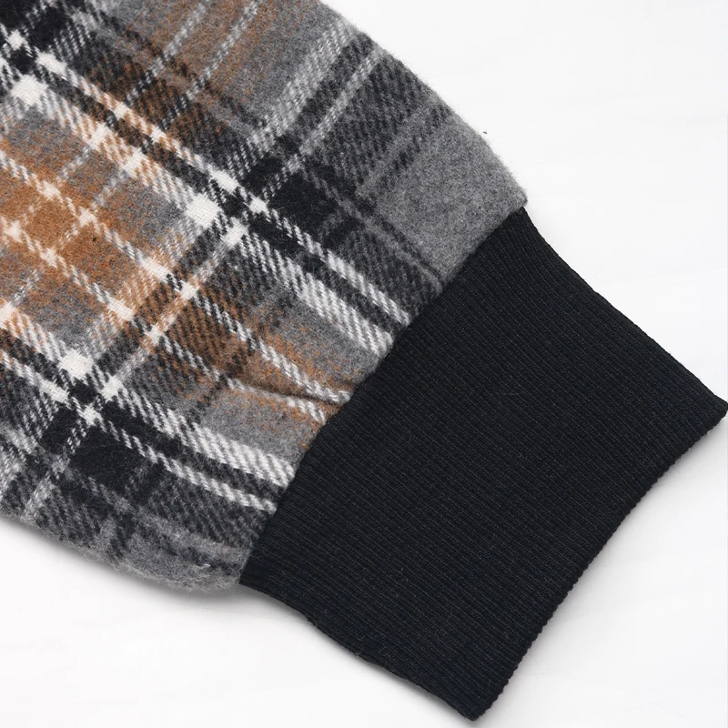 سويت شيرت نسائي أسود منقوش بألواح متباينة - بلوفر كاجوال فضفاض برقبة دائرية وأكمام طويلة مزين بالدانتيل #4