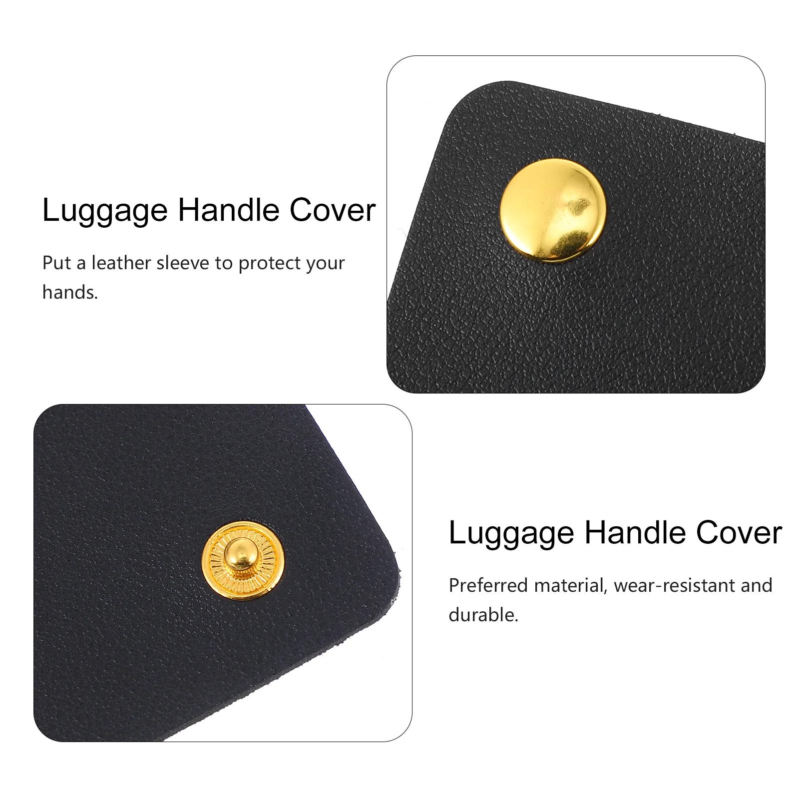 

PU Luggage Handle Cover Anti- Handbag Protective Wrap Full Access Travel Duffle Bag Handle Shoulder Pressure Release
