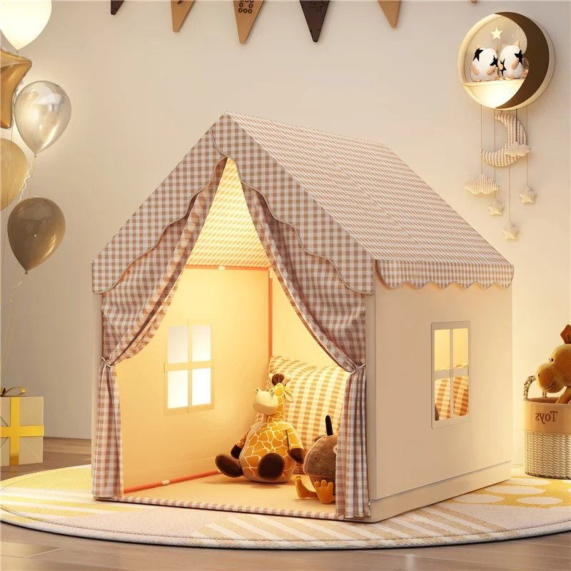 Tenda da gioco per bambini Tenda da castello principessa giocattolo Tende da gioco pieghevoli portatili Regalo di compleanno di Natale per ragazze e ragazzi