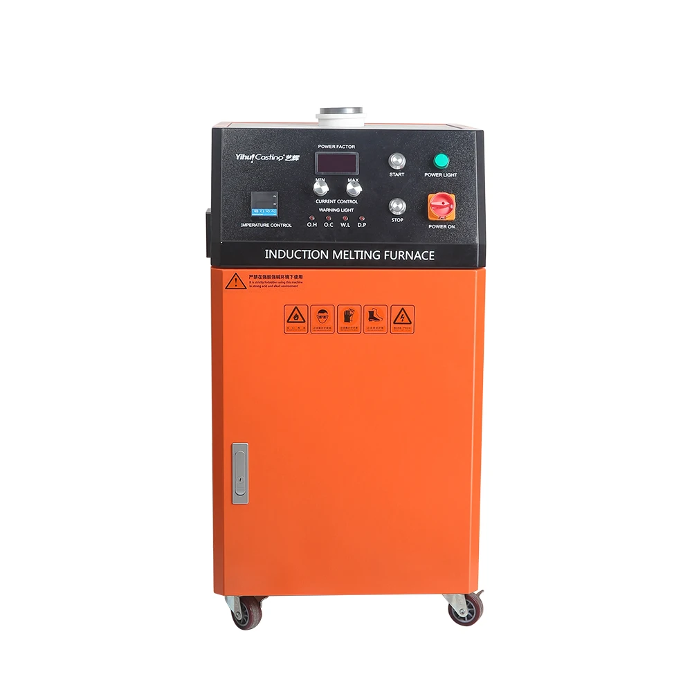 YihuiCasting 3KG Production Melting Furnace for Gold Silver Copper Mini Induction Furnace Factory Price for Sale