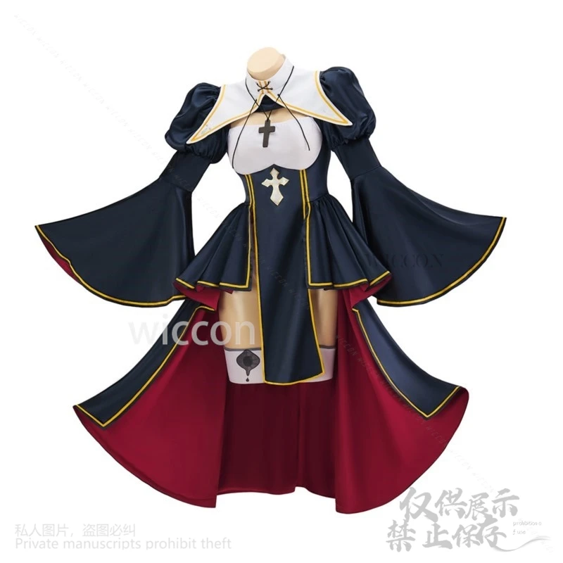 Anime sexy cartone animato ragazze giapponesi cosplay Jirai Kei uniforme Charlotte sorella suora vestito scuro Lolita parrucche per Halloween personalizzate