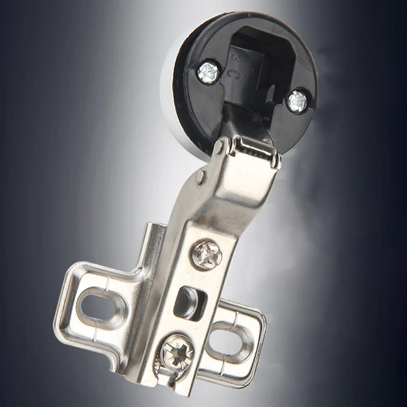 2pcs/Set Mini Round Door Hinge Grand Bay Cold Rolled Steel Big Bend Furniture Cupboard Hardware Tool Display Full Cover