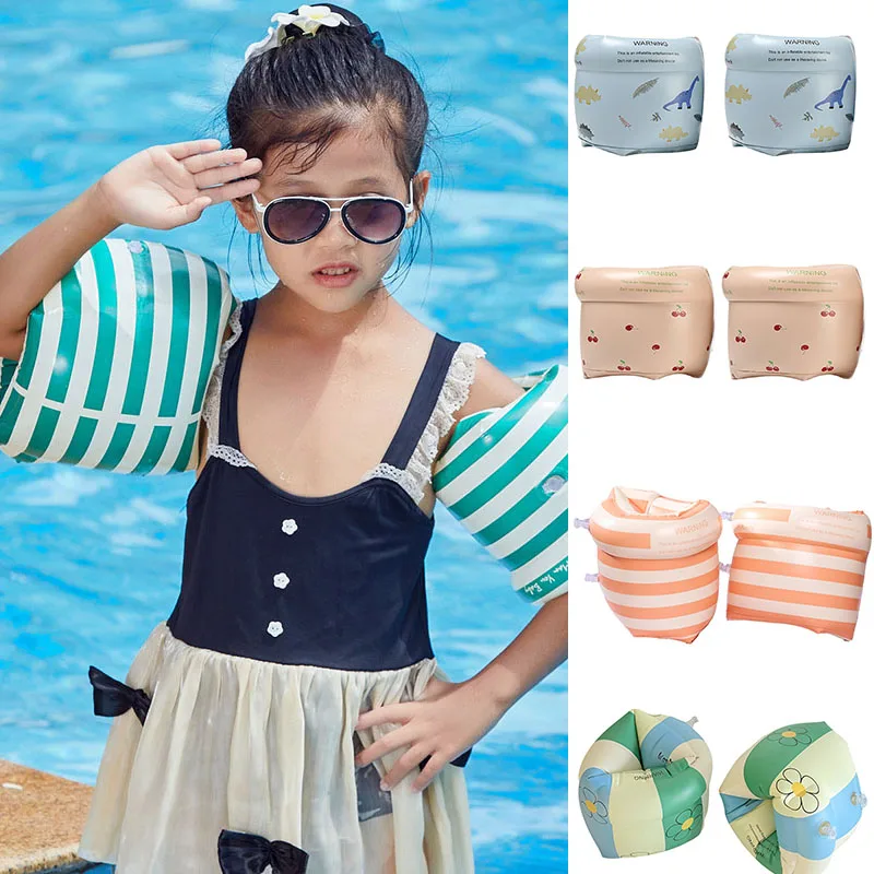 2PCS Arm Float Pool Armbands Inflatable for Pool Float Swimming Arm Tube Adult Children Swimming Gear Arm Swimming Rings YYQ01