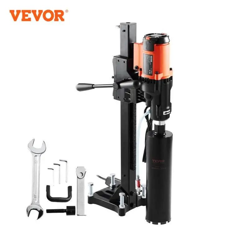 VEVOR 3200 W 750 U/min Nass-/Trocken-Diamant-Kernbohrmaschine Betonkernbohrmaschine Ständer Industrielle Nass-Elektro-Kernbohrmaschine