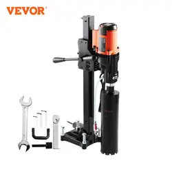 VEVOR Carotteuse à Diamant Perceuse au Diamant Dia. 20 cm 750 tr/min Humide Sec