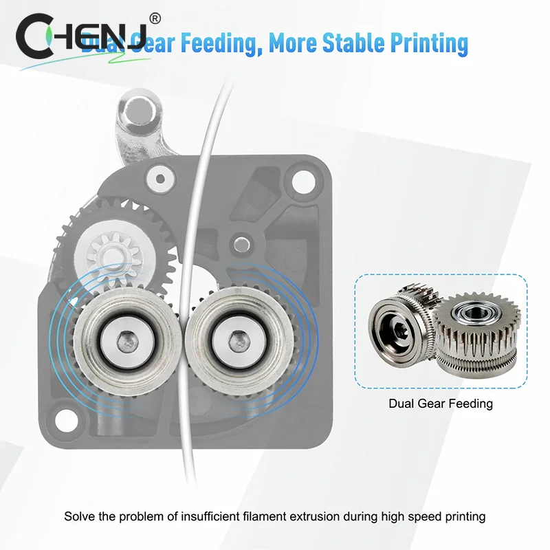 K1C EXtruder GEAR All Metal Filament Drive Gear For Creality K1 / K1 Max EXTRUDER GEAR Belt Nickel-Plated High Hardness Wear