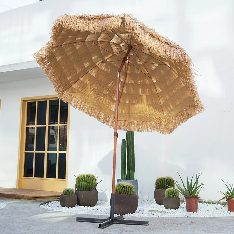 Heavy Duty Patio Umbrella Garden Pool Backyard Parasol Outdoor Beach Sun Protection Sunshades 2.0X2.0M