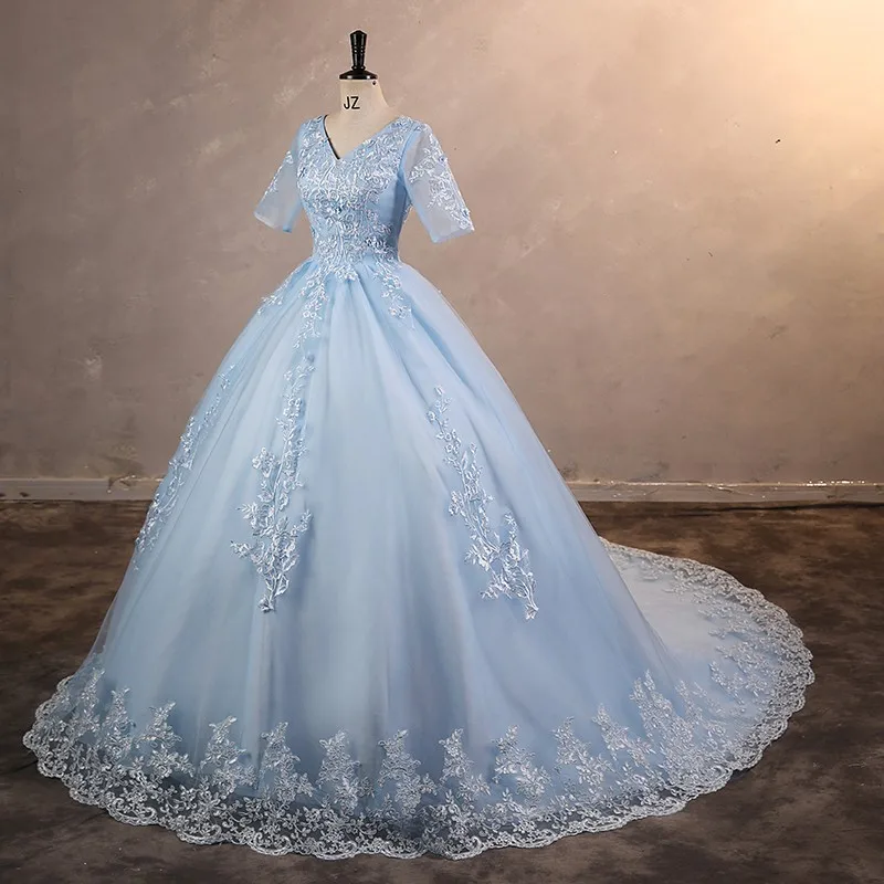 Ashley Gloria Short Sleeve Quinceanera Dresses Elegant Party Dress Plus Size Ball Gown 2024 New Vestidos