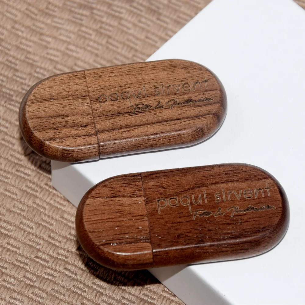 Clé USB en bois avec logo gratuit sur mesure, clé USB, disque U, cadeau de photographie, 64 Go, 32 Go, 16 Go, 8 Go, 4 Go, 30 pièces par lot