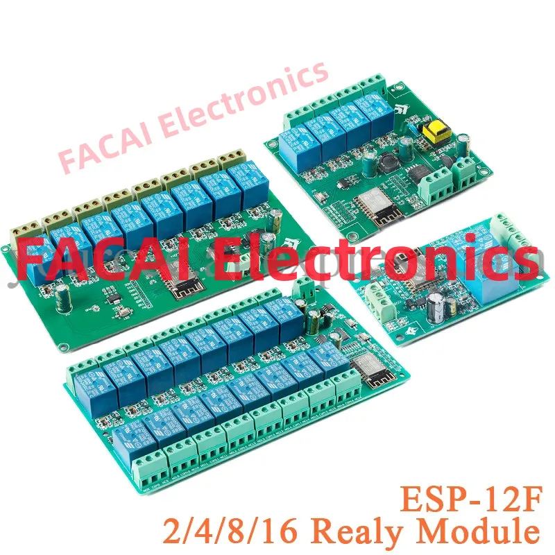 ESP8266 1/2/4/8/16 Channel Way Wireless Relay Module AC/DC ESP ESP-12F WIFI Development Board