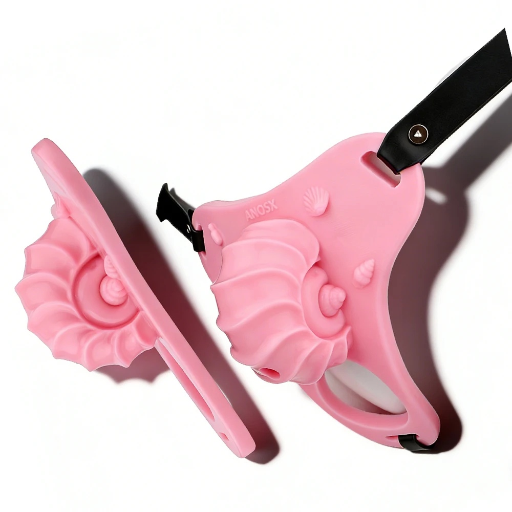 FRKO Fantasy Flat Urethral Open Male Soft Silicone Chastity Cage With PU Lock Belt Slave Games BDSM Virginity For Sissy Men 18+