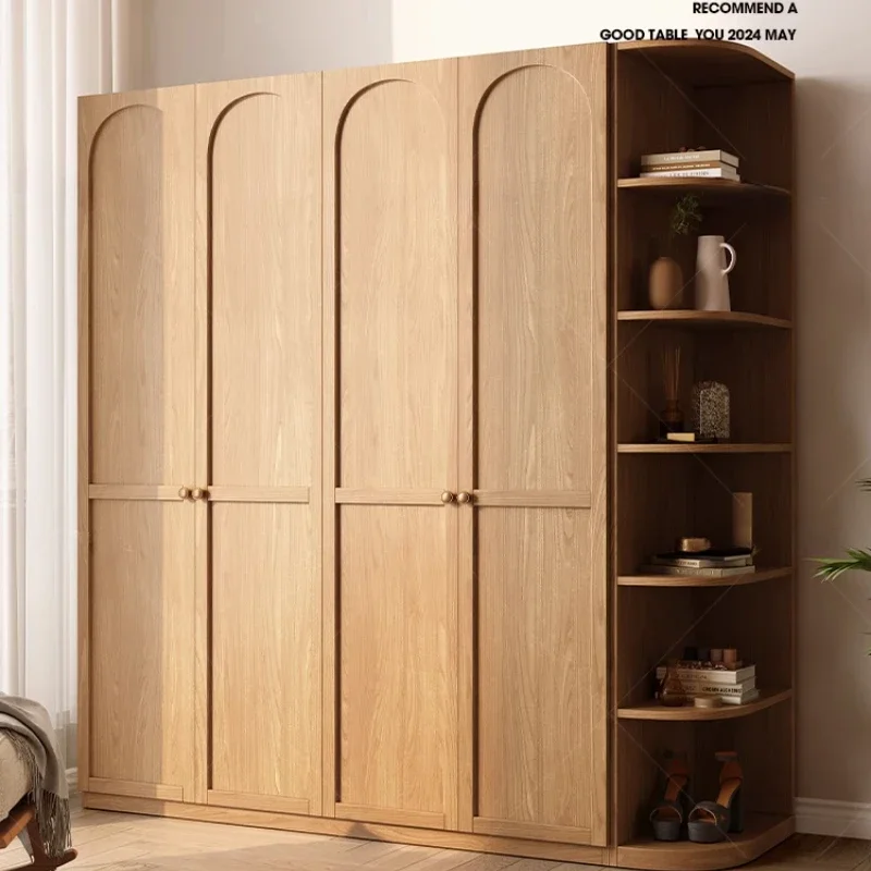 Doorable Elegant Wardrobes Wood Nordic Armoire Household Clothes Wardrobe Storage Drawers Luxury Guarda Roupas Bedroom Furniture