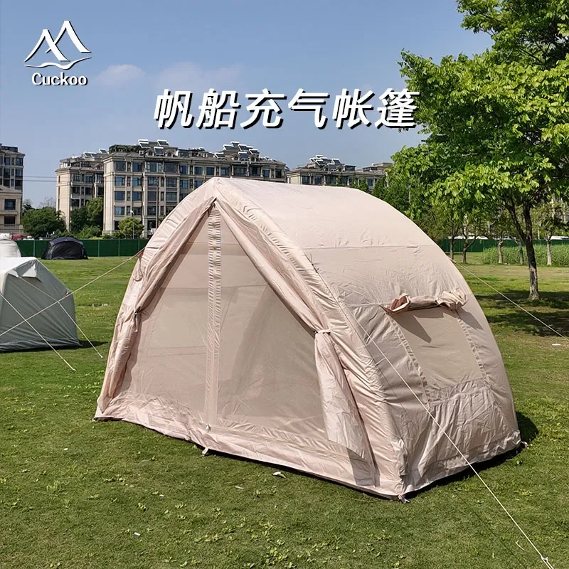 For Small Sailboat Inflatable Tent Outdoor Thickened Rain Sun Protection Camping Portable Installation Free Quick Opening